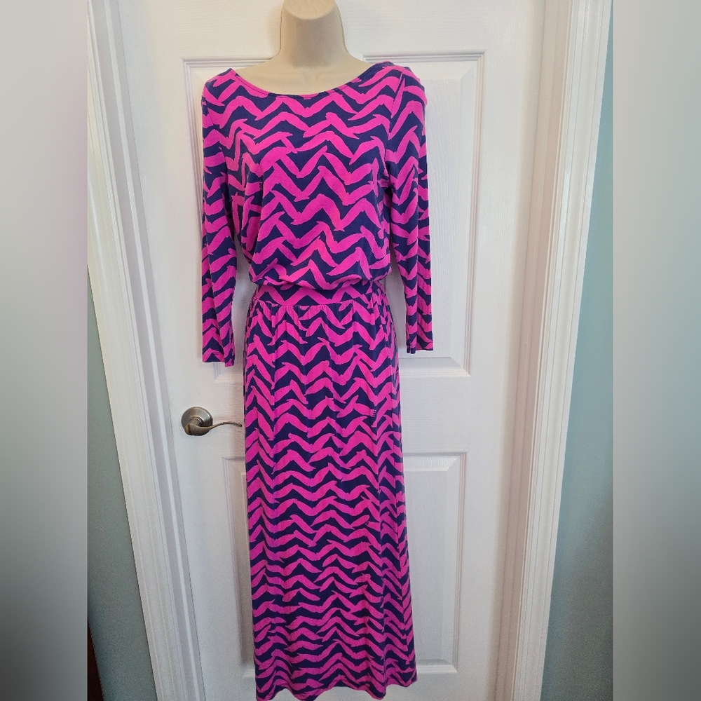 Lilly Pulitzer Pink and Purple Zigzag Dress